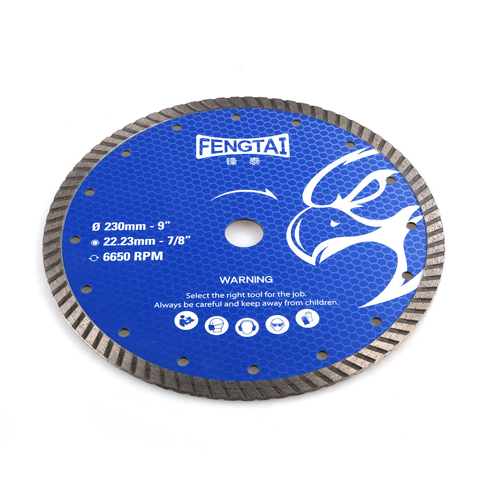 Fengtai 230mm DIY Turbo Diamond Cutting Blade with Ti-Coated Finish for General Cutting OEM