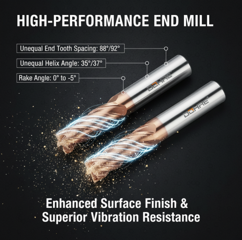 4-edge Tungsten Carbide Cnc square End Mill High Temperature Alloy Milling Cutter