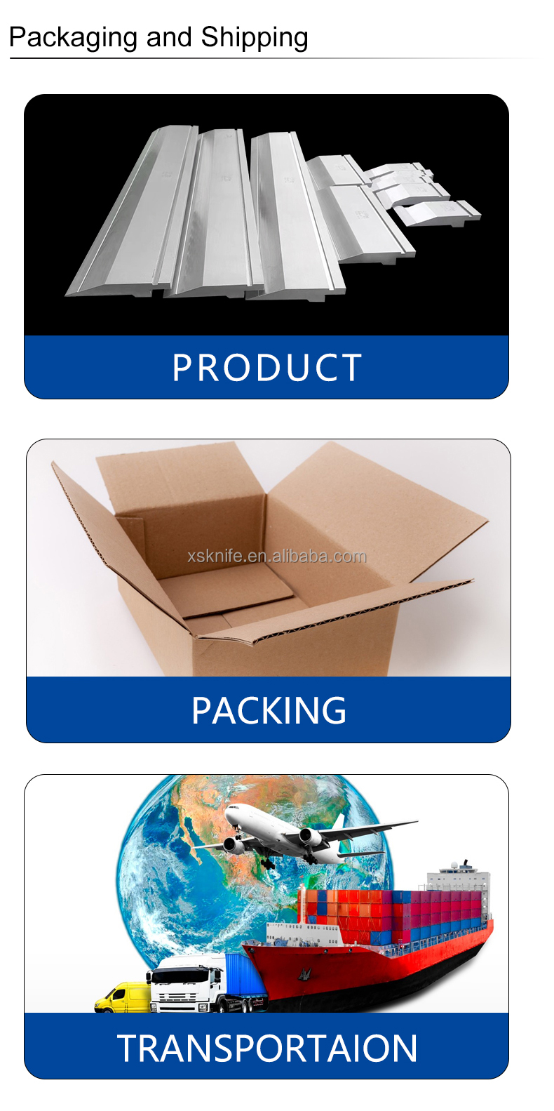 Tooling packaging details