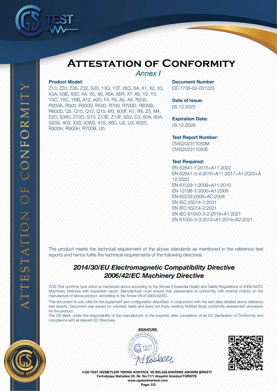 Certification Display