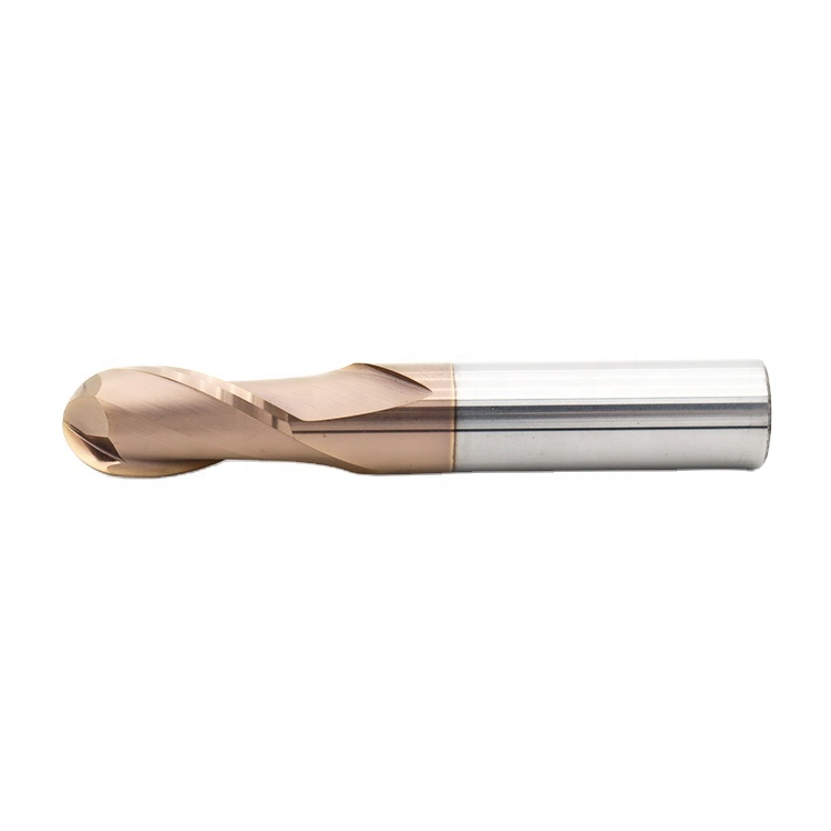 Carbide Cutter Tool for Metal 2 Flute Cutting Tools Milling Cutters Ball Nose End Mill