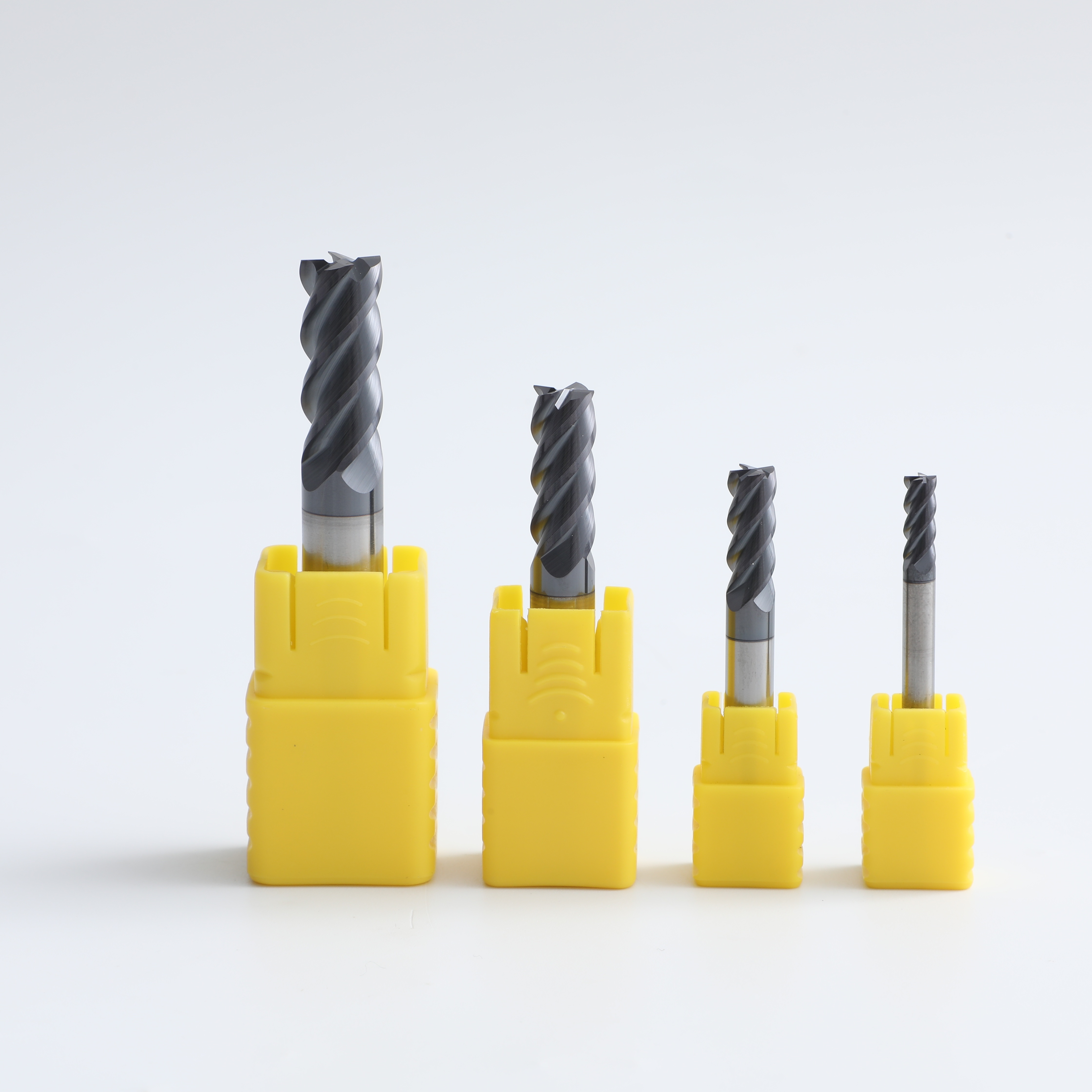 Precision CNC Cutting Tools HRC60 4 Flute Carbide End Mill Carbide End Mill Set