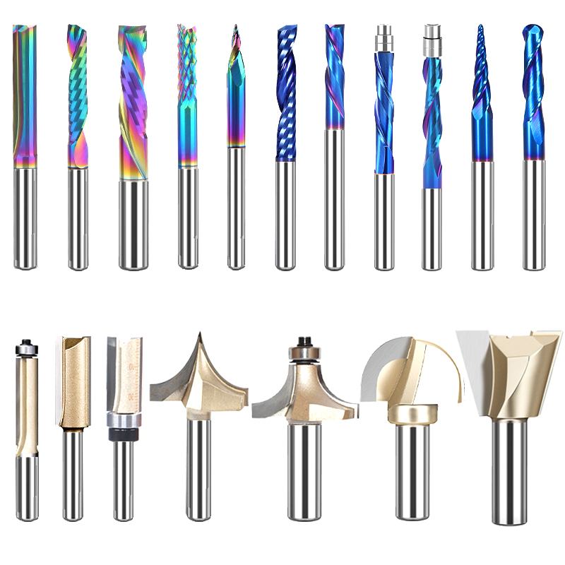Solid Carbide End Mill 4 Flute 1/4 Inch HRC55 Altin Coated CNC Tools Metal Working Precision Customizable OEM
