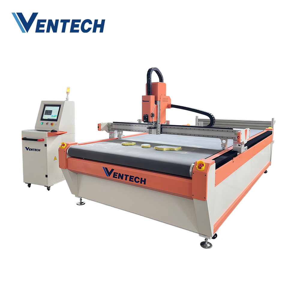 Ventech HVAC Rubber Insulation Blade Cutting Air Conditioning GI Duct Foam Gasket Cutting Machine