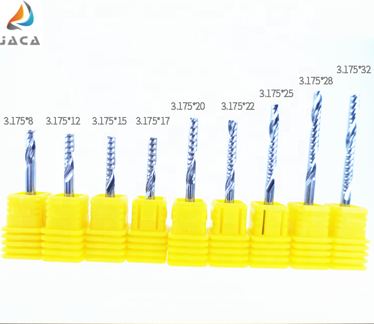 Tungsten Carbide Material and Up&amp;Down Cut One/Single Flute Spiral Router Bits CNC Milling Cutter