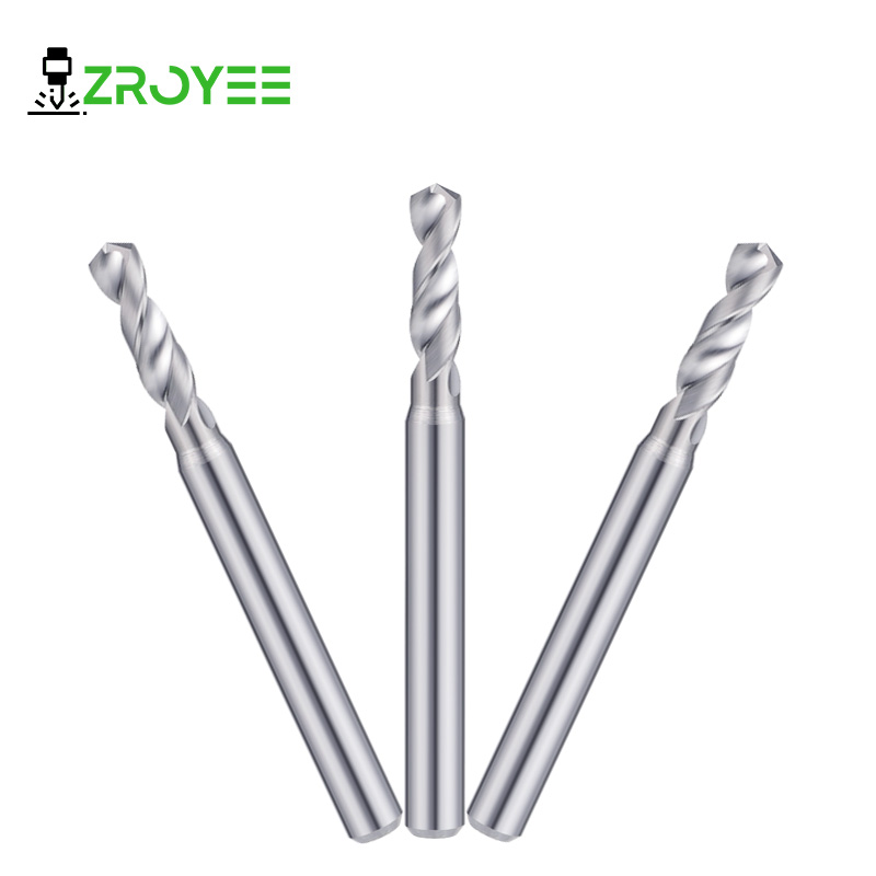 Solid Carbide 4 Flutes Twist Drill Bit TiN TiAlN Coated &amp; Uncoated OEM for Stainless Steel Carbon Steel Aluminum 0.1 20mm