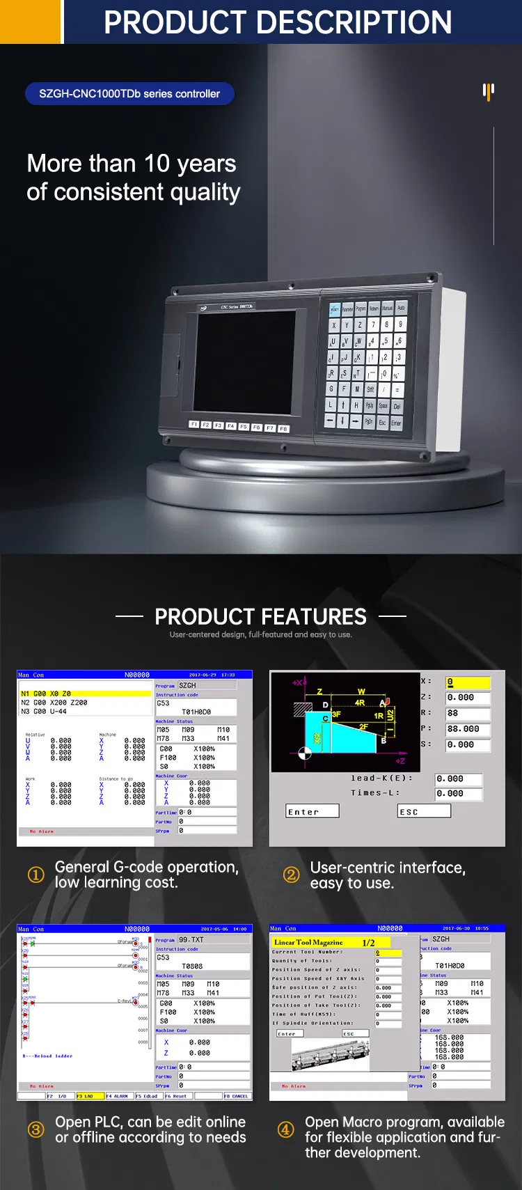 Product Parameter Sheet 1
