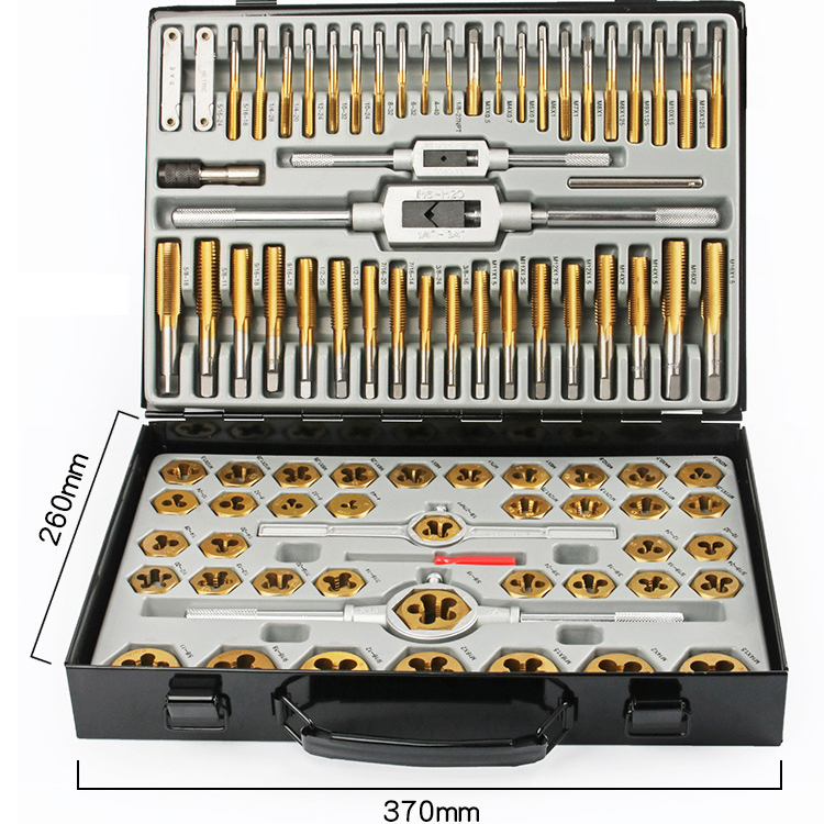 86pcs Tap & Die Mini Thread Hand Tools Set
