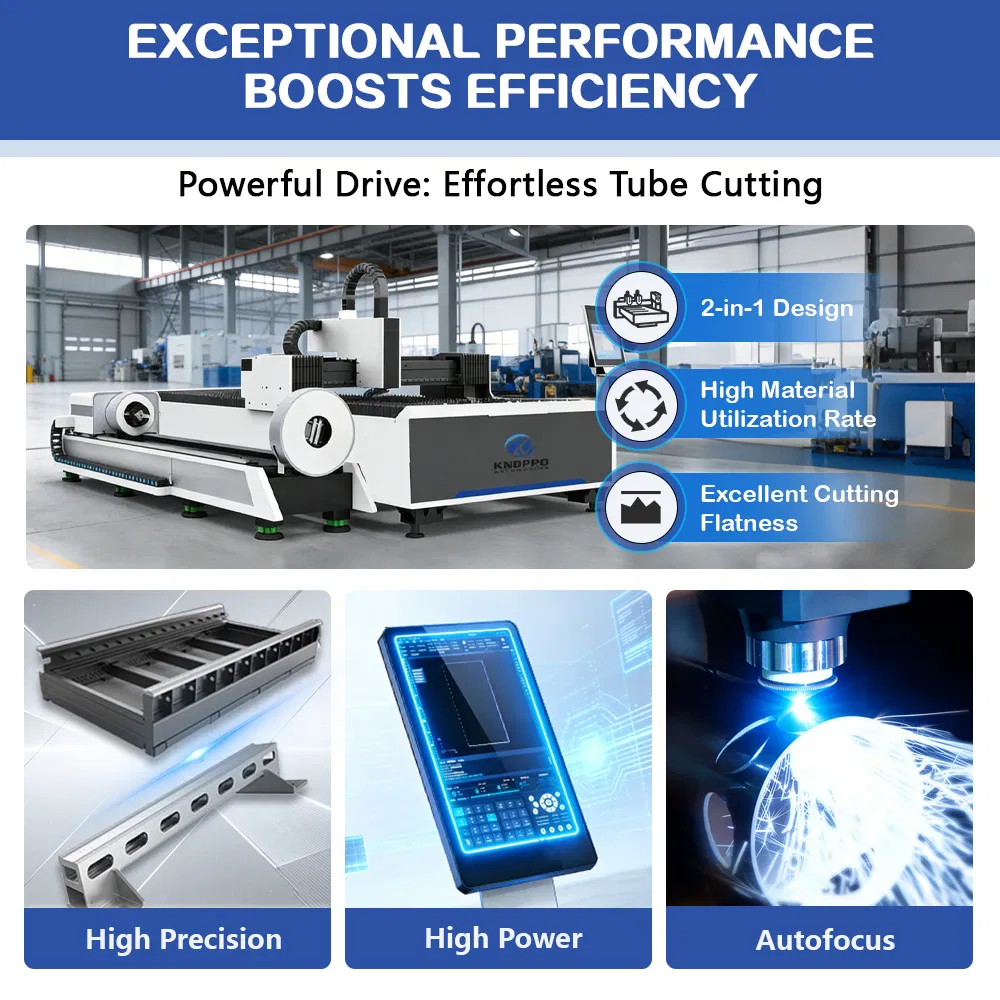 Integrated Laser Cutting System for Heavy-Duty Plates and Tubes for Industrial Metal Cutting