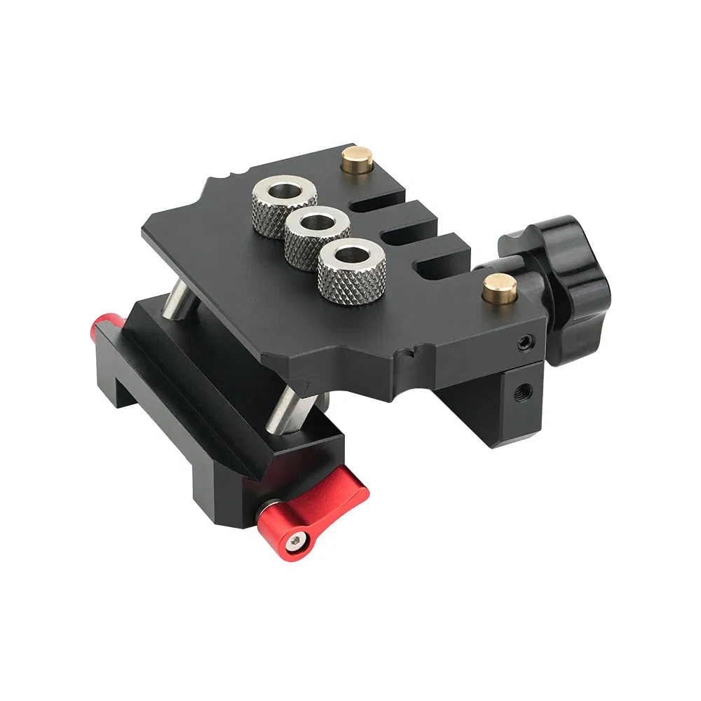 Professional Woodworking Dowel Jig - Auto-Align Drilling Guide System
