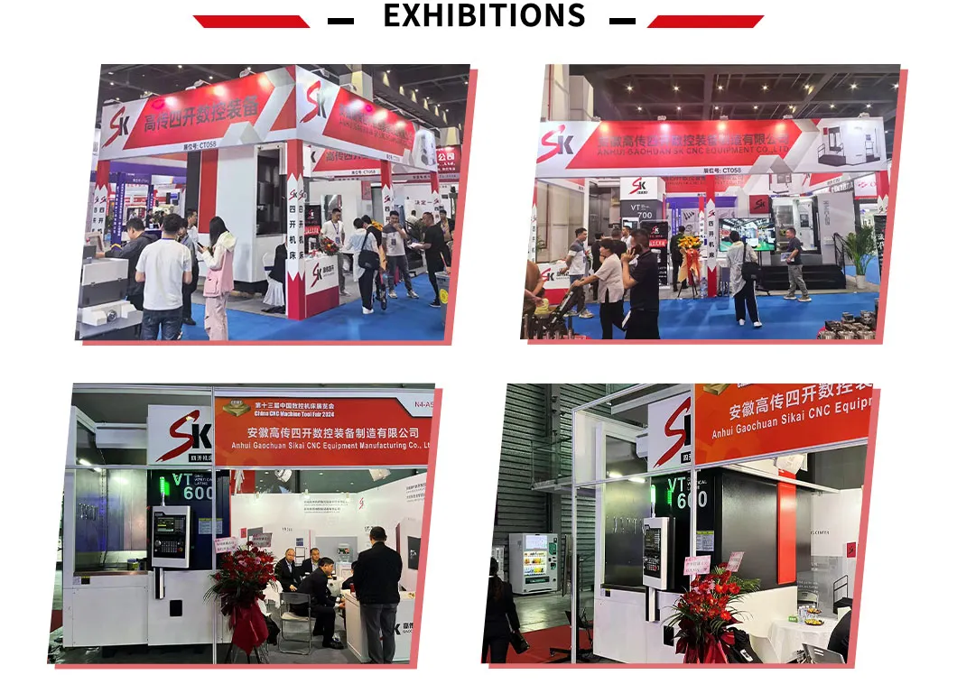 High Efficiency Metal Cutting CNC Lathe Flange Processing CNC Vertical Lathe Fanuc System