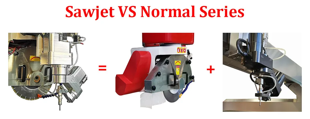 5 Axis Stone Bridge Saw Machine with Control System CAD Cam Drawing Software