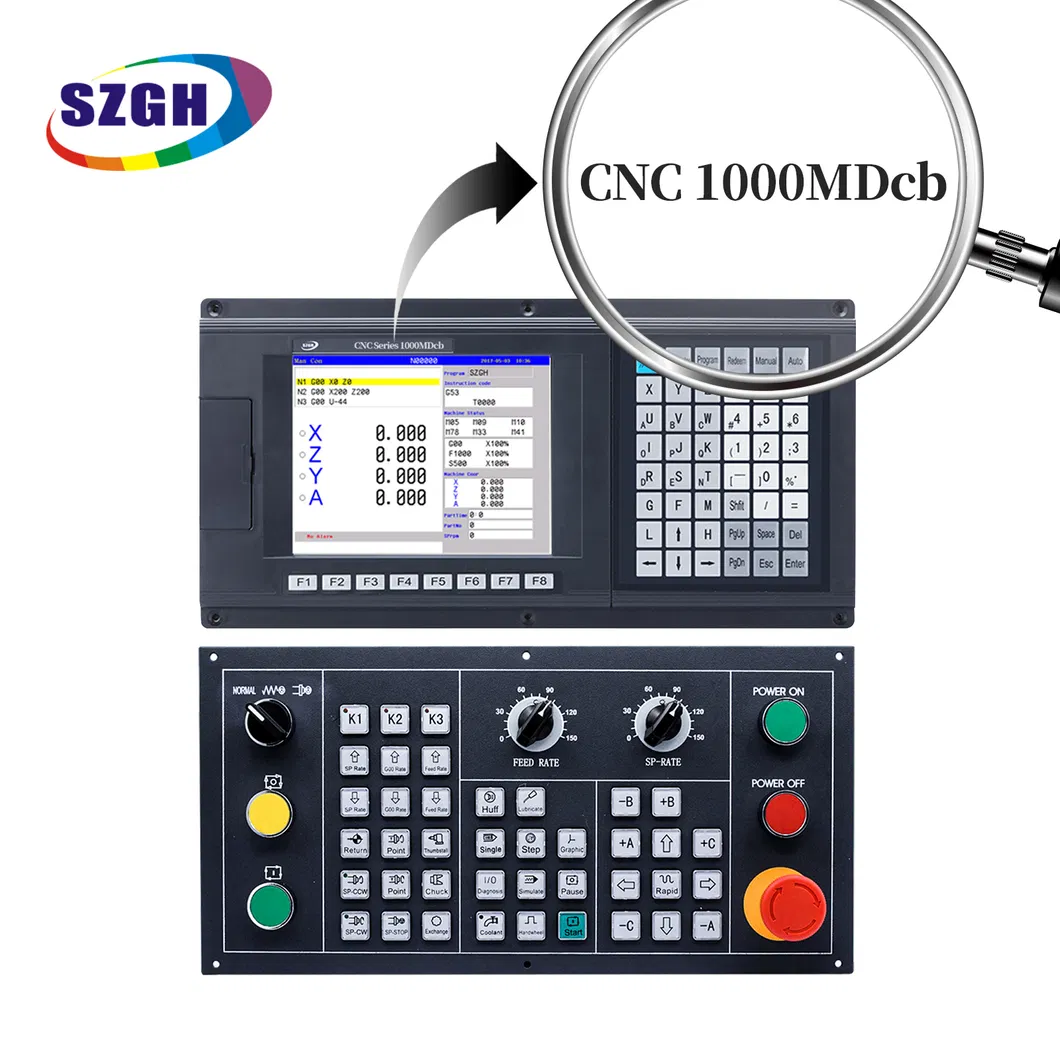 Compact 2 Axis CNC Lathe Controller System for Precision Turning