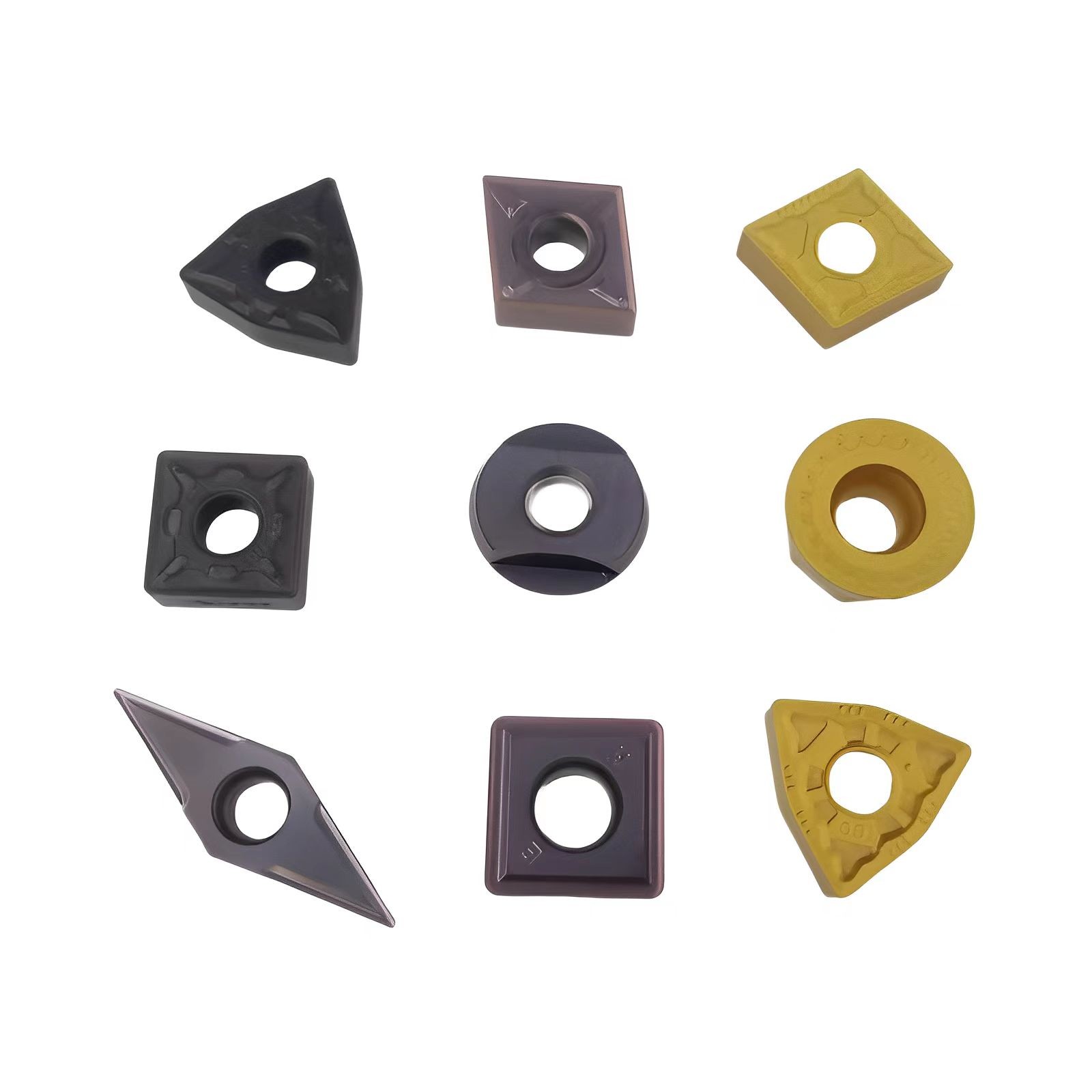 ZCC.CT Cemented Carbide CNC Diamond Blade CNMG120408-PM YBC251 Yellow Coated Steel Processing