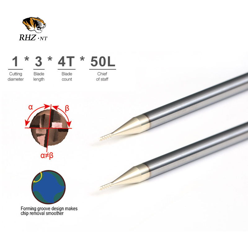 Factory Customization ODM/OEM 35 Helix Angle 4 Flutes Carbide Flat End Milling Cutter for Heat Resistant Alloys