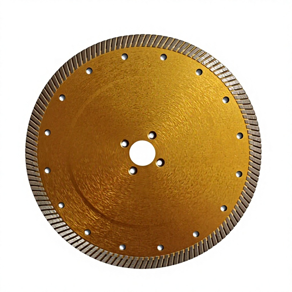 Industrial Grade Ti-Coated Diamond Saw Blade-HOT PRESS Process 105mm/110mm/125mm Sizes Multipurpose Cutting OEM Customizable