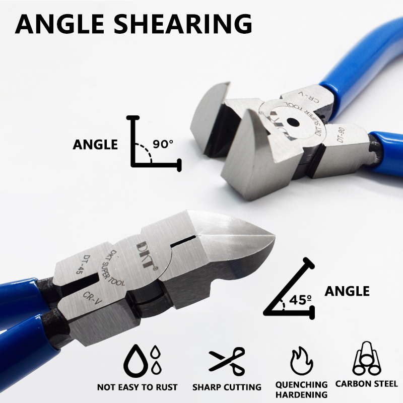 High Carbon Steel Precision Gate Cutters Thin Blade Micro Side Nippers for Plastic Model & Electronics Precision Work