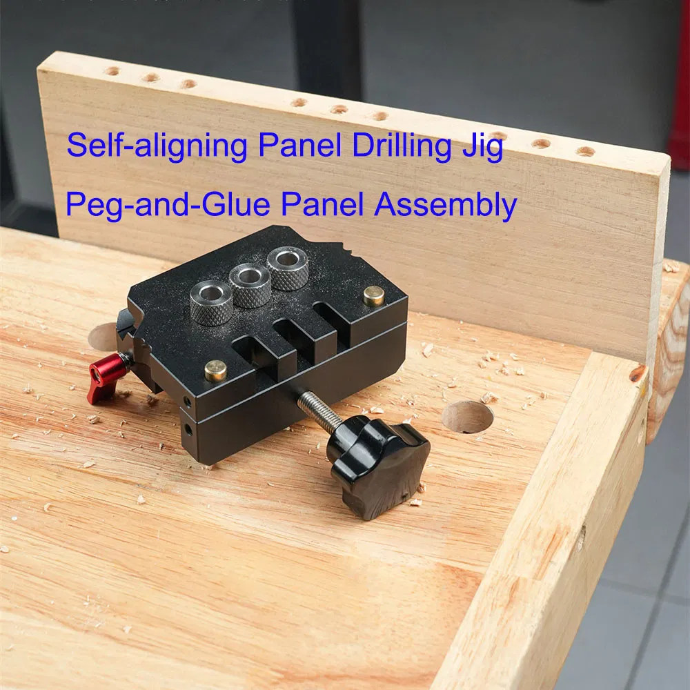 Professional Woodworking Dowel Jig - Auto-Align Drilling Guide System