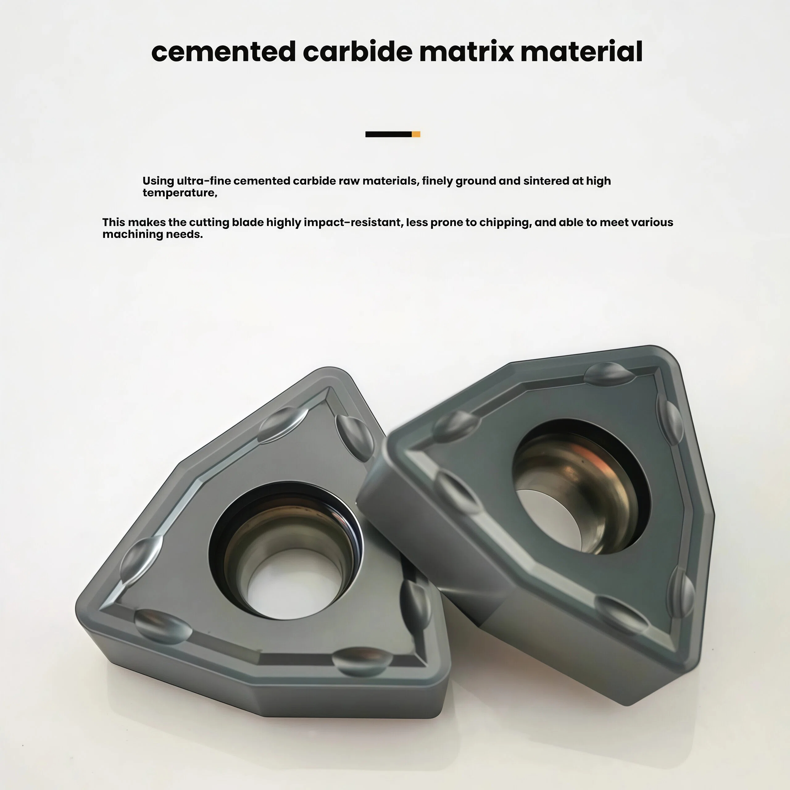 WCMX040304 Carbide Insert Indexable Drill Tool Tialn/Tin/Tic Coatings HRC20-60 Hardness High Efficiency Drilling for CNC