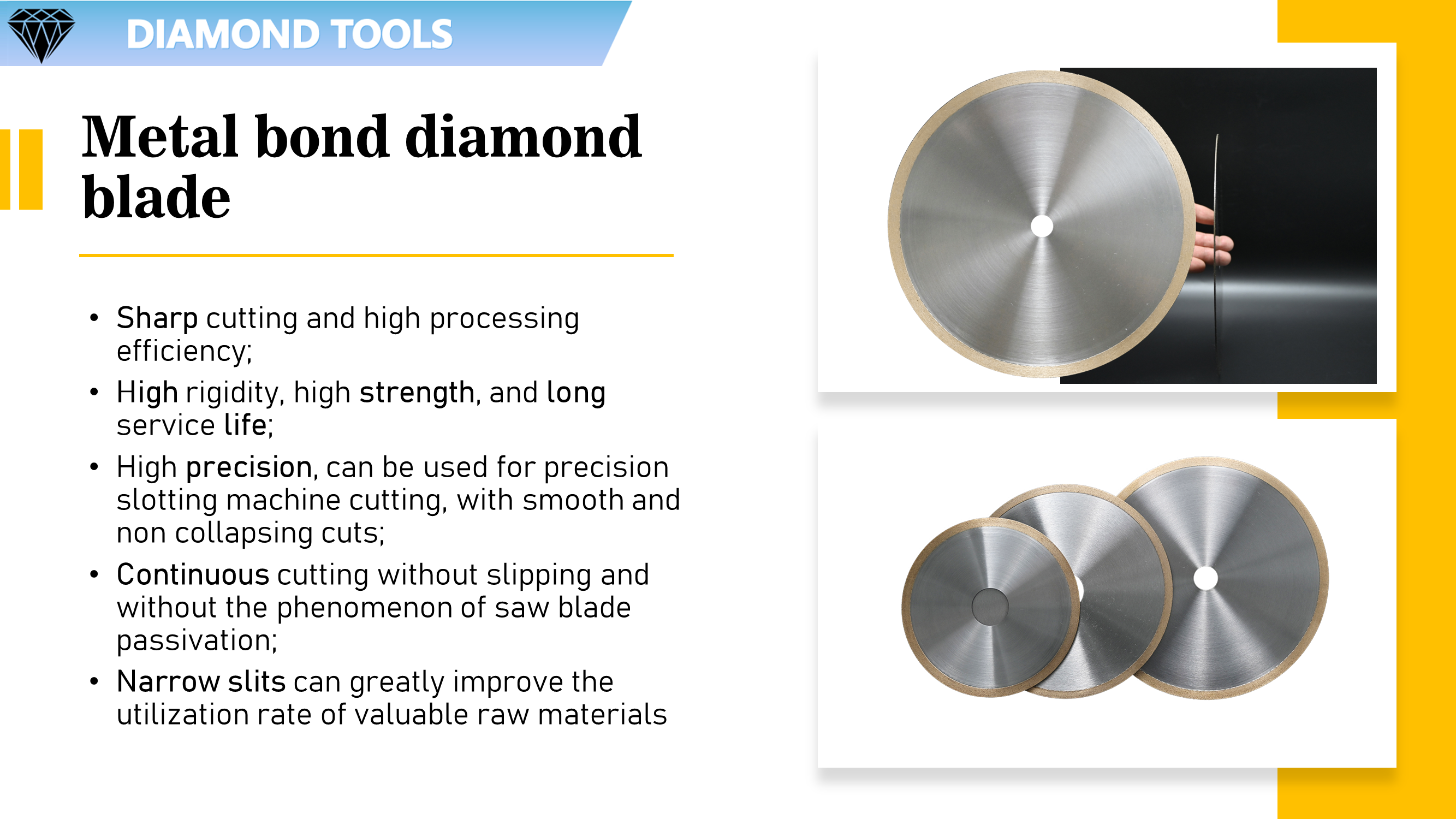 Metal Bond Diamond Cutting Blade