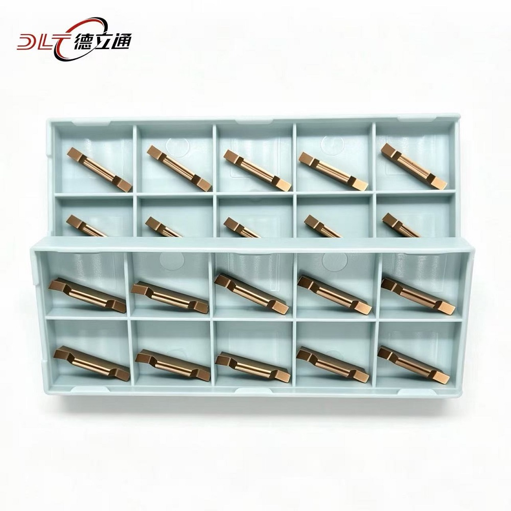 DLT MGGN Series Coated Carbide CNC Lathe Parting Tools For Stainless Steel High Wear Resistant Grooving Inserts