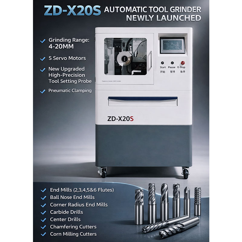 ZD-X20S CNC Tool and cutter Grinder Automatic and Precise Grinding of Milling Cutters for CNC Processing Factory