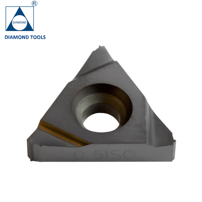 Chengdu Carbide Cutting Tools ISO Threading Inserts Tungsten Material TiN TiAlN Coating Stainless Steel Workpiece