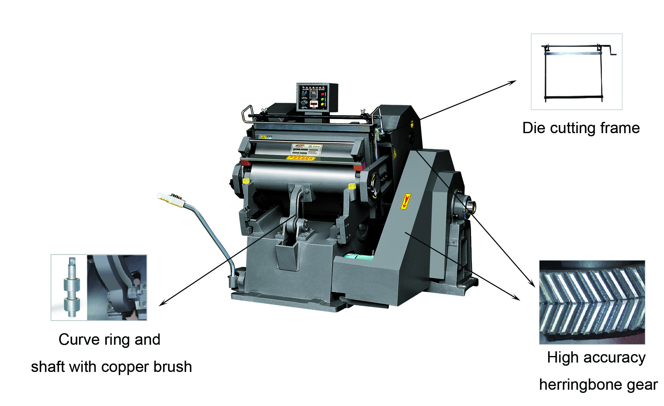 Die Cutting Machine Side View