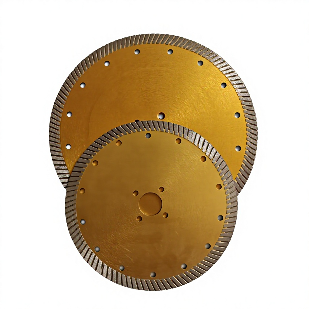 Industrial Grade Ti-Coated Diamond Saw Blade-HOT PRESS Process 105mm/110mm/125mm Sizes Multipurpose Cutting OEM Customizable