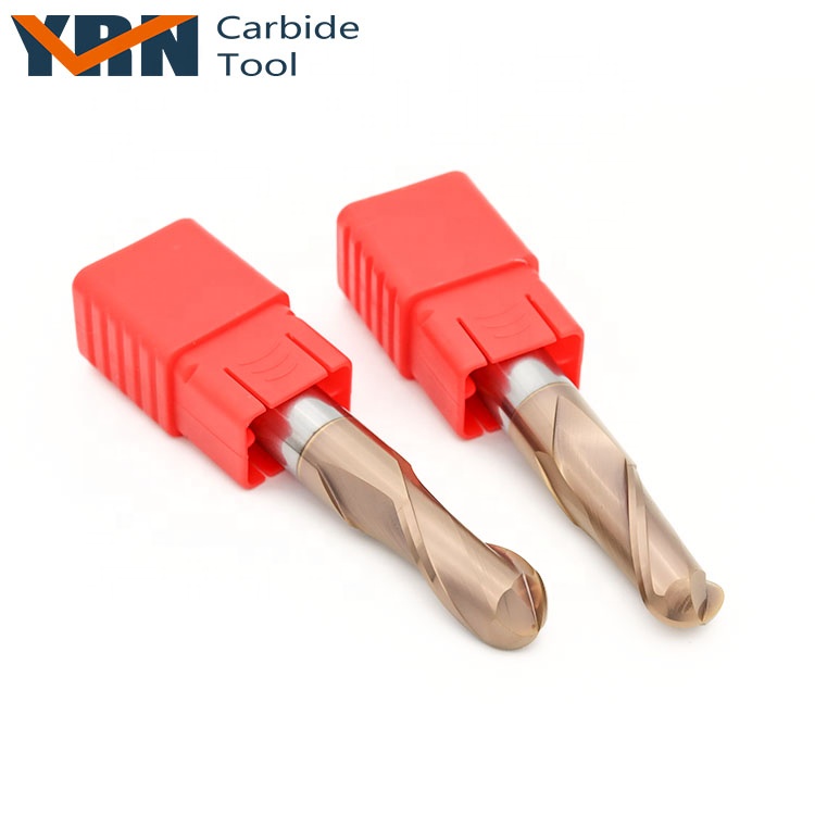 Carbide Cutter Tool for Metal 2 Flute Cutting Tools Milling Cutters Ball Nose End Mill