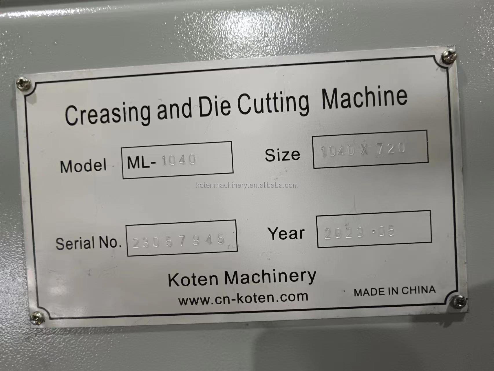 Ml750/930 Good Quality Plastic Pvc Pet Die Cutting Machine Manual Die Cutter