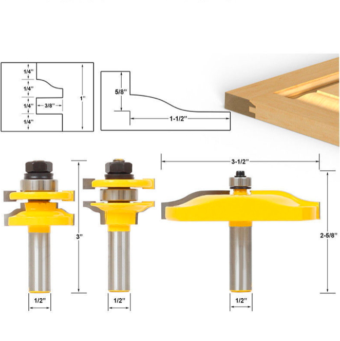 Rail & Stile and Panel Router Bit