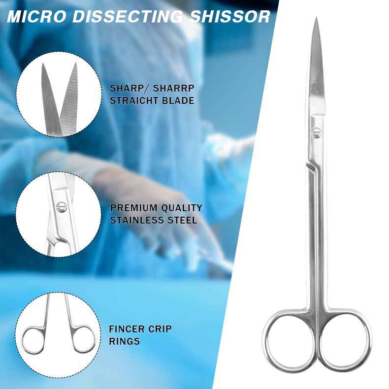 Microdissection Precision Laboratory Scissors High Polish Iris Micro Dissecting Lab Scissors