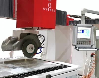 2026 Bcmc 5 Axis Stone Bridge Saw for Sink Cutting, Straight Profile Cutting with Italian Control System CAD Cam Drawing Software