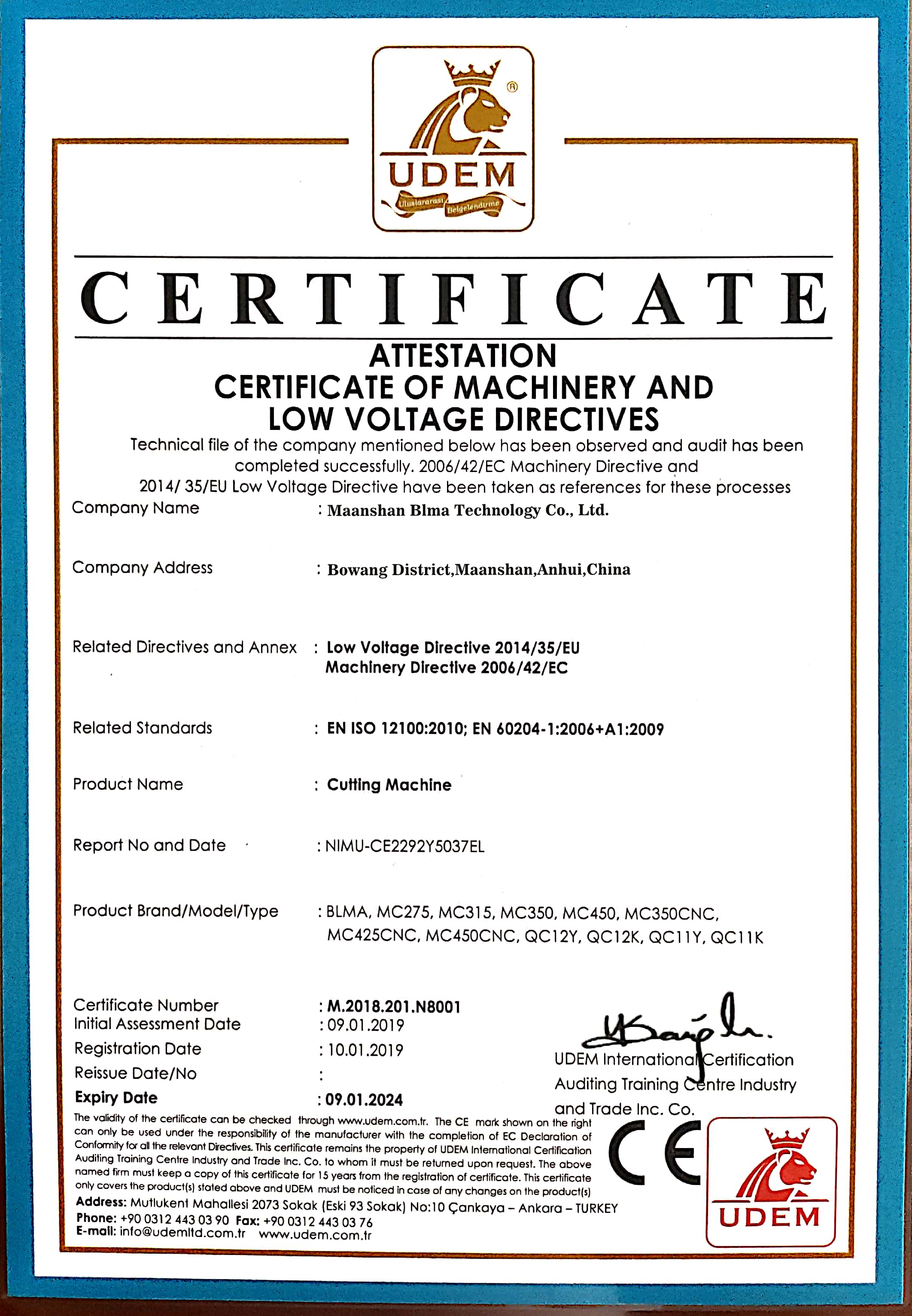 ISO Certification Page 2
