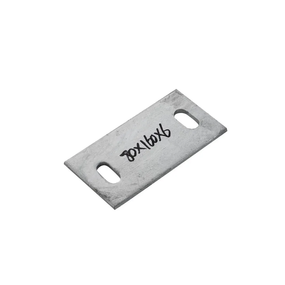 Heavy Duty Galvanized Steel Base Plate for Solar Mounting Structure Anchoring Systems
