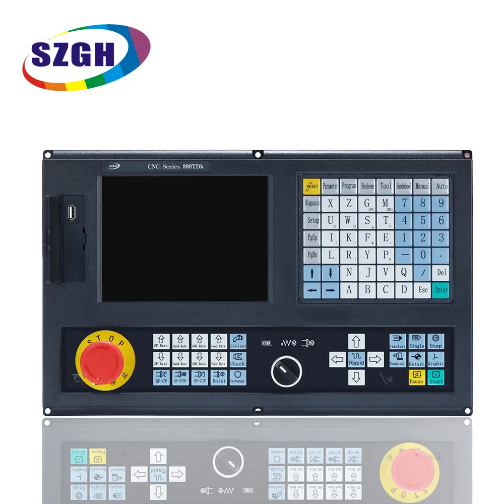 Cheap 2 Axis CNC Lathe Controller Lathe Turning Machine Two Axis Control Panel Complete Kit PLC System