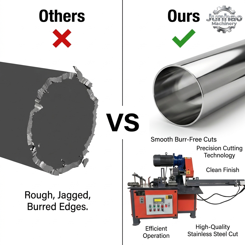 E Certified Pipe Cutting Machine Pneumatic Feed Roll Cutting Pipe Machine High Precision Metal Tube Cutter