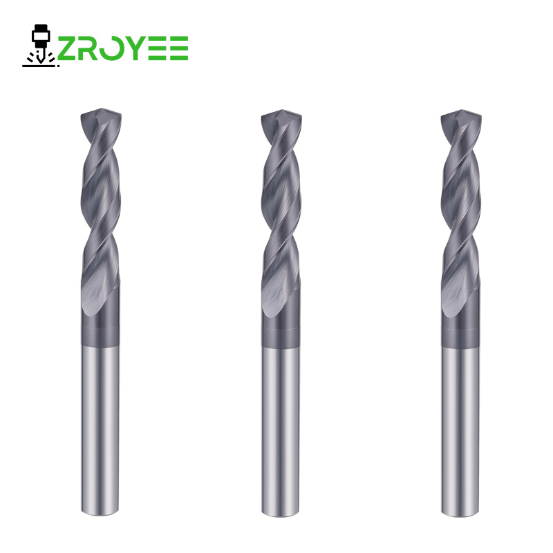 Solid Carbide 4 Flutes Twist Drill Bit TiN TiAlN Coated &amp; Uncoated OEM for Stainless Steel Carbon Steel Aluminum 0.1 20mm