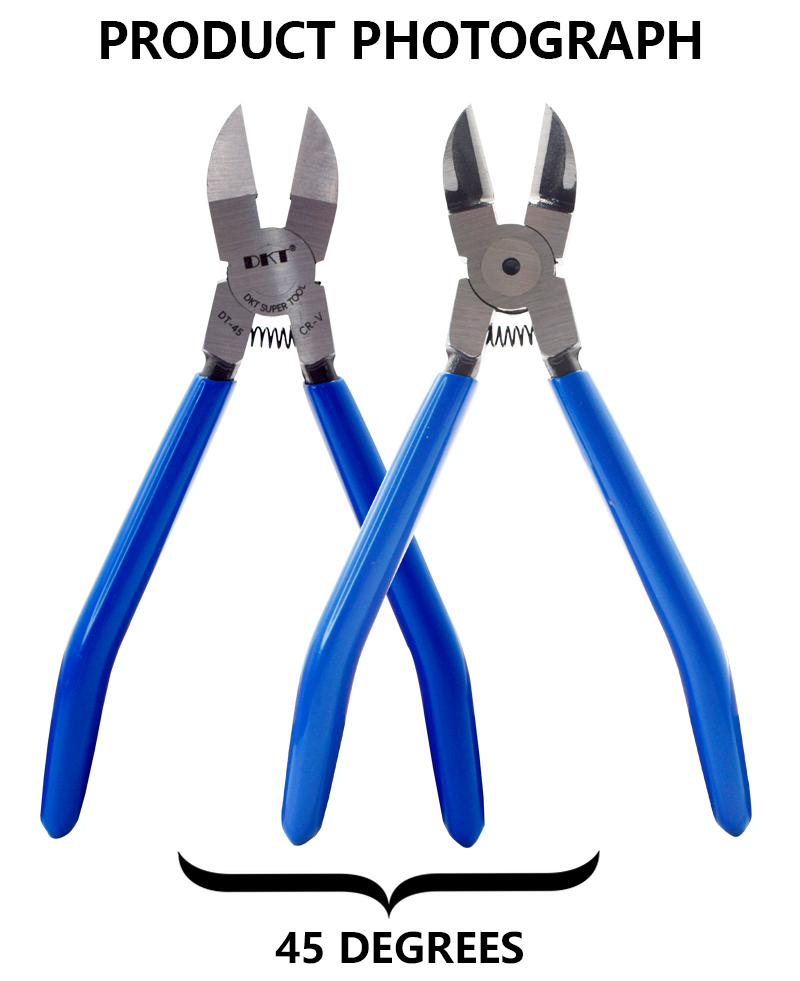 High Carbon Steel Precision Gate Cutters Thin Blade Micro Side Nippers for Plastic Model & Electronics Precision Work