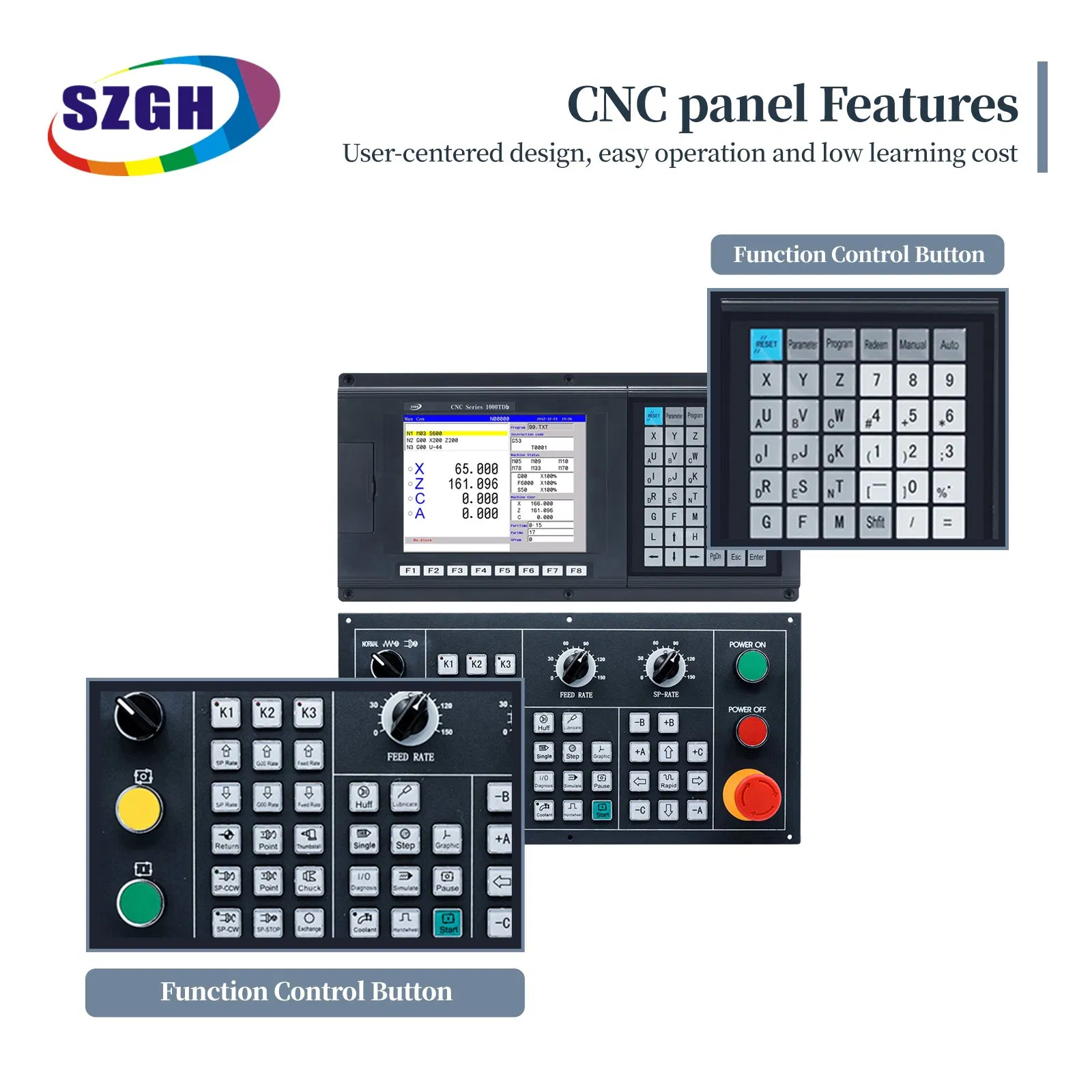 Compact 2 Axis CNC Lathe Controller System for Precision Turning