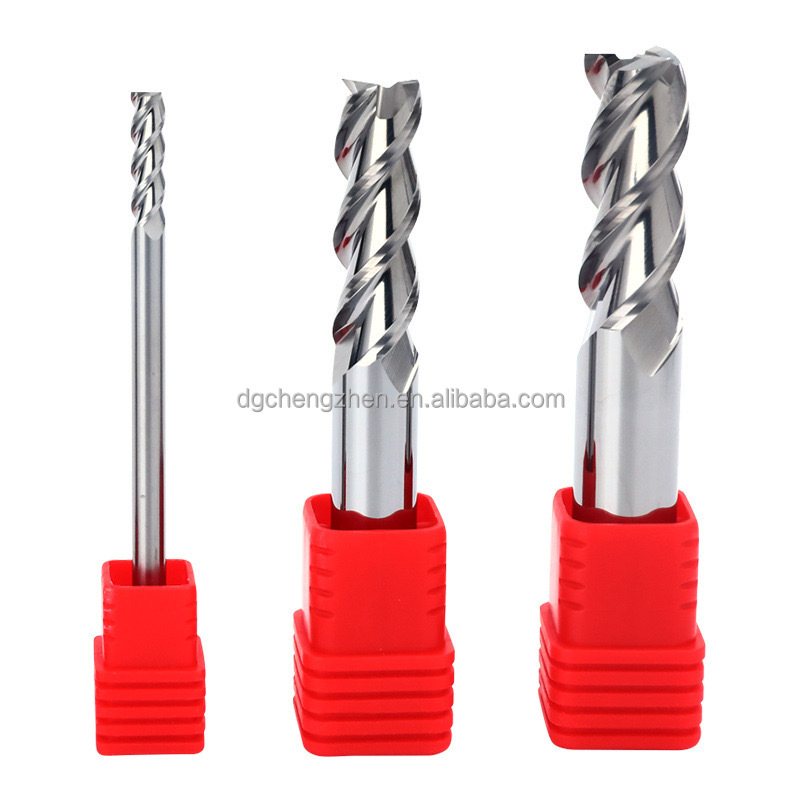 Germany Tungsten Square Flat CNC Cutting Tool 3Flutes HRC45-HRC63 Tin-Coated with Altin Support OEM Cheap Price End Mill
