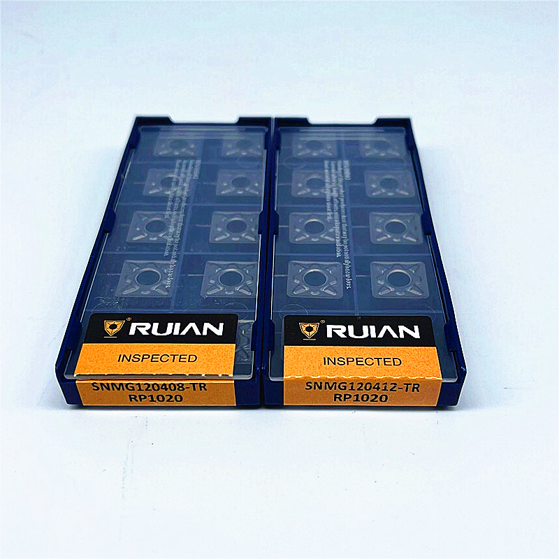 Ruian Brand CNC Cutting Inserts SNMG120408-TR-RP1020 PVD Coated Carbide Tungsten HRC40-60 Hardness OEM Lathe Cutting Tools