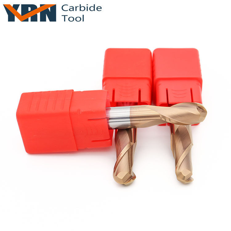 Carbide Cutter Tool for Metal 2 Flute Cutting Tools Milling Cutters Ball Nose End Mill
