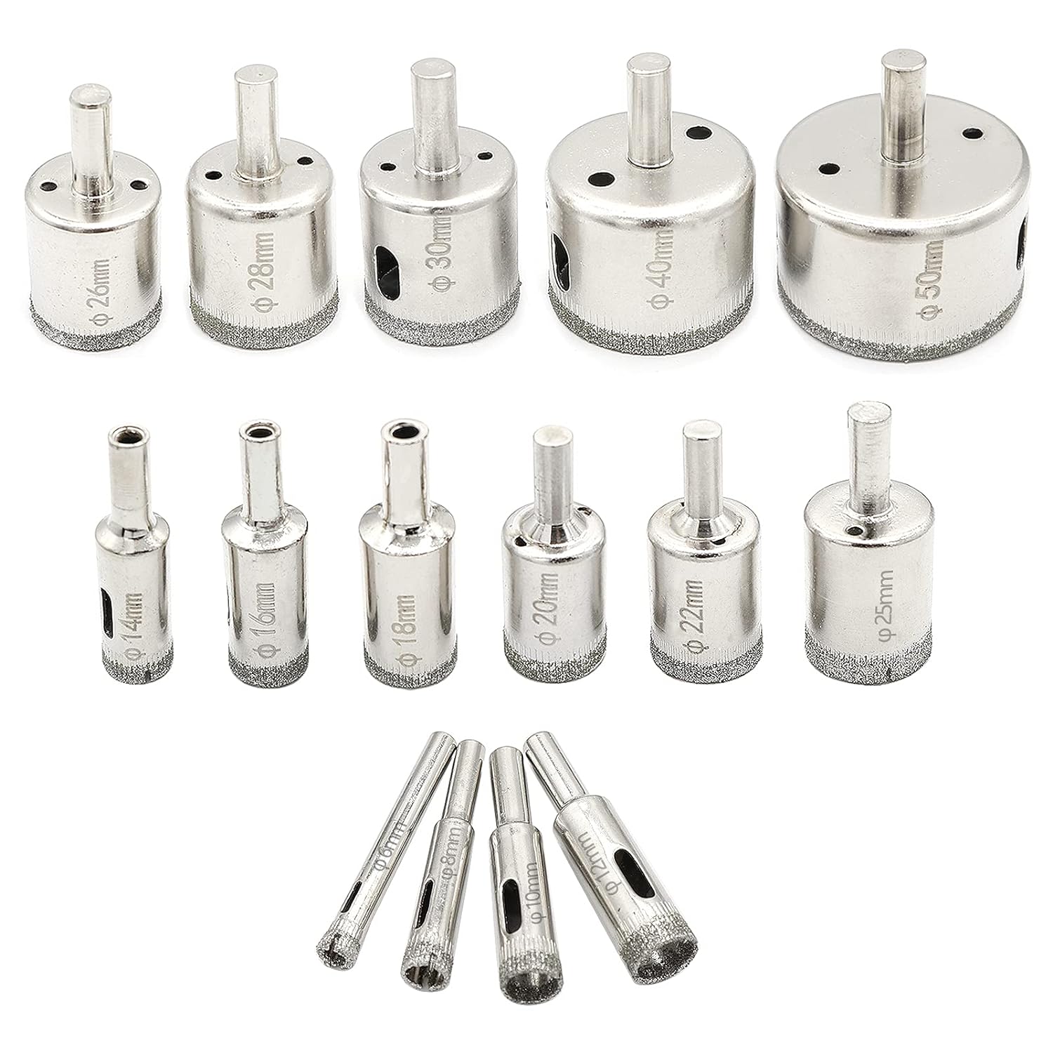 Diamond Carbide-Tipped Cutting Tools for Tile and Pipe with Built-In Arbor