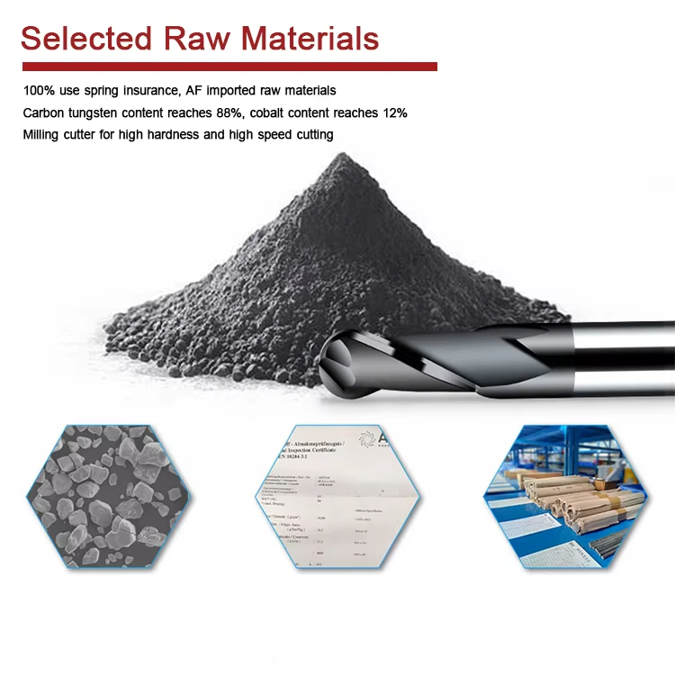 Coarse Pitch Solid Carbide 4 Flutes Roughing End Mill TiAlN Coated for Mold Making High MRR OEM/ODM
