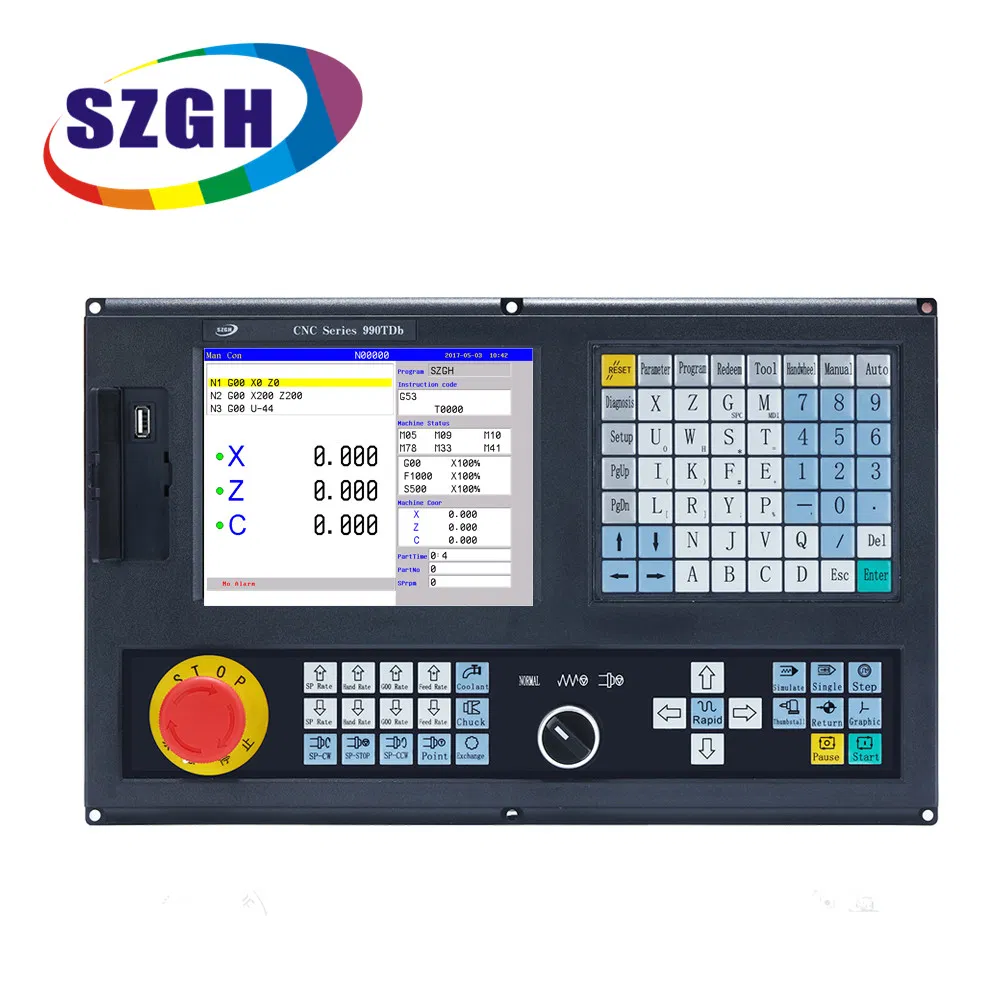 Economic Series 2 Axis 3 Axis Offline CNC Lathe Milling Turning Machine Controller 4 Axis CNC Control System for Grinder