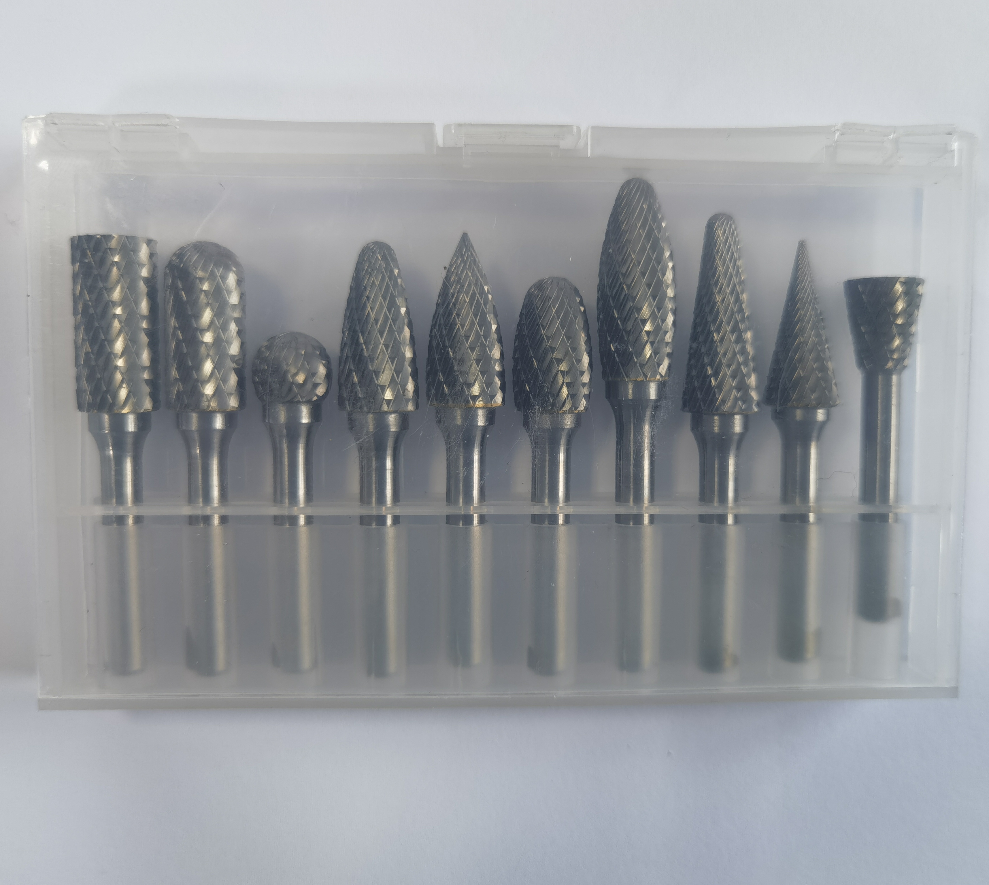 12mm 5 Pcs Carbide Burr Set with TIN and TIALN Coated PVD Tungsten Carbide Burrs Silver Copper Welding