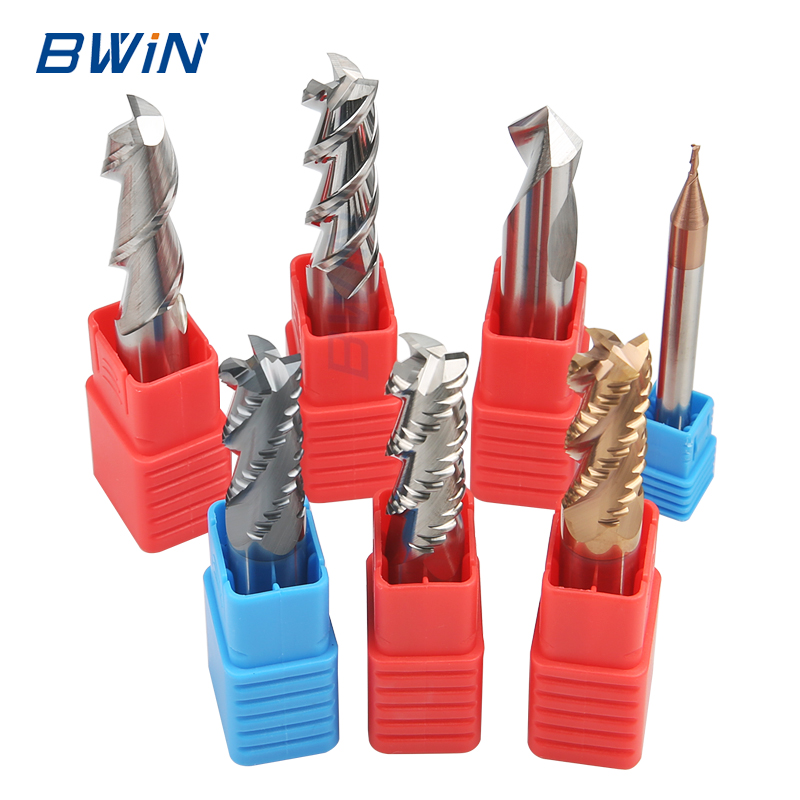 High Feed Solid Carbide Endmills Flat Square End Mill CNC Machine Tool Cutting Chamfer Tool CNC Milling Cutter for Metal