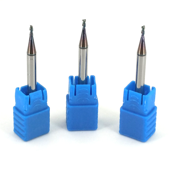 JR CNC Cutting Tool 0.1MM-0.9MM Tungsten Carbide Micro Endmill Mini Flat End Mill 4 Flute Milling Cutter